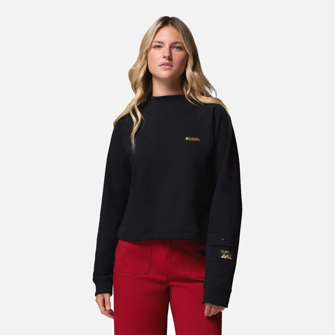 High Cascades Crop French Terry Long Sleeve Shirt - Image 3