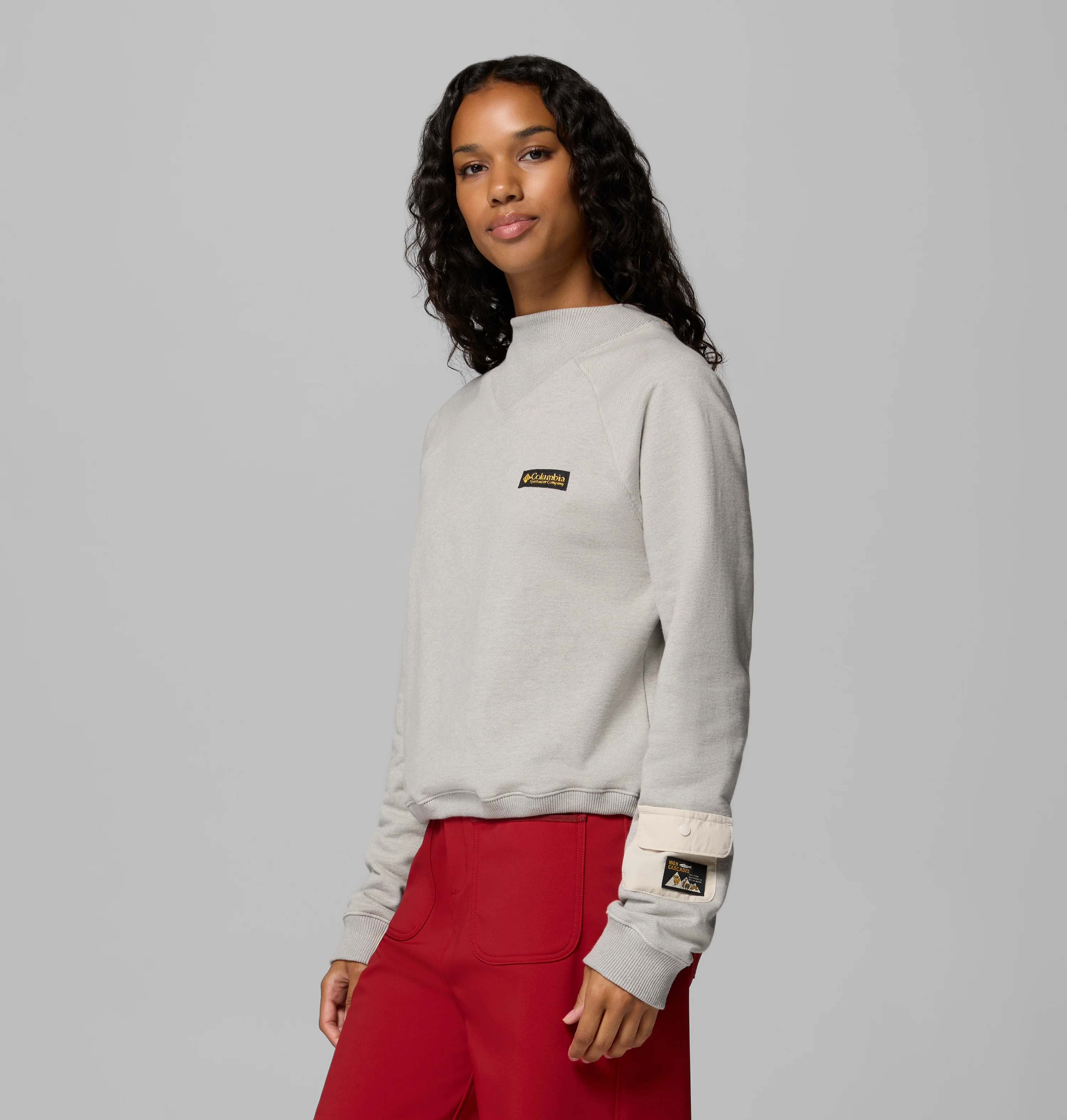 High Cascades Crop French Terry Long Sleeve Shirt - Image 4