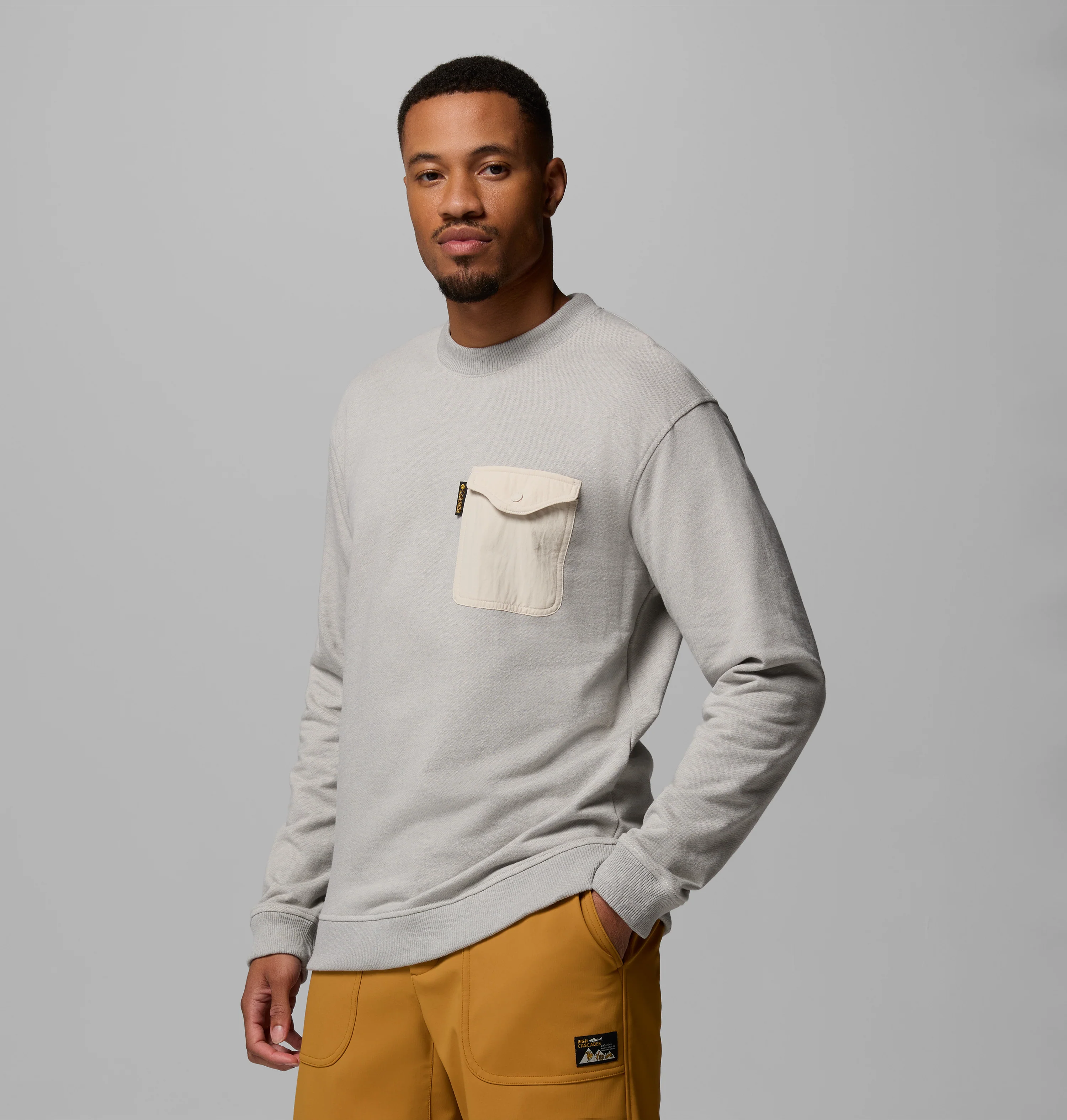 High Cascades Crop French Terry Long Sleeve Shirt - Image 3