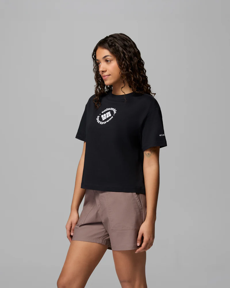 Graphic Relaxed Crop Short Sleeve Shirt - Image 3