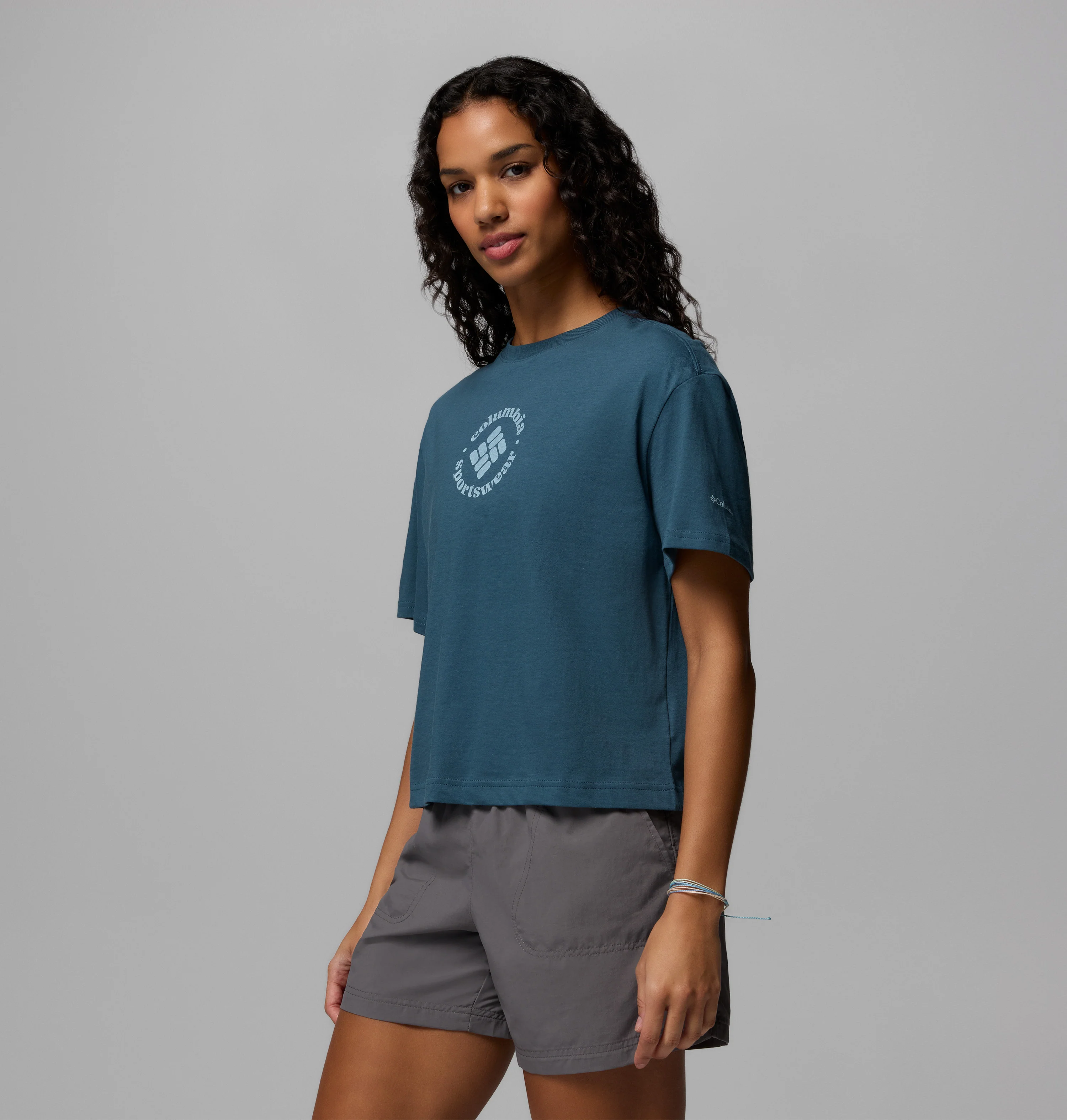 Graphic Relaxed Crop Short Sleeve Shirt - Image 2