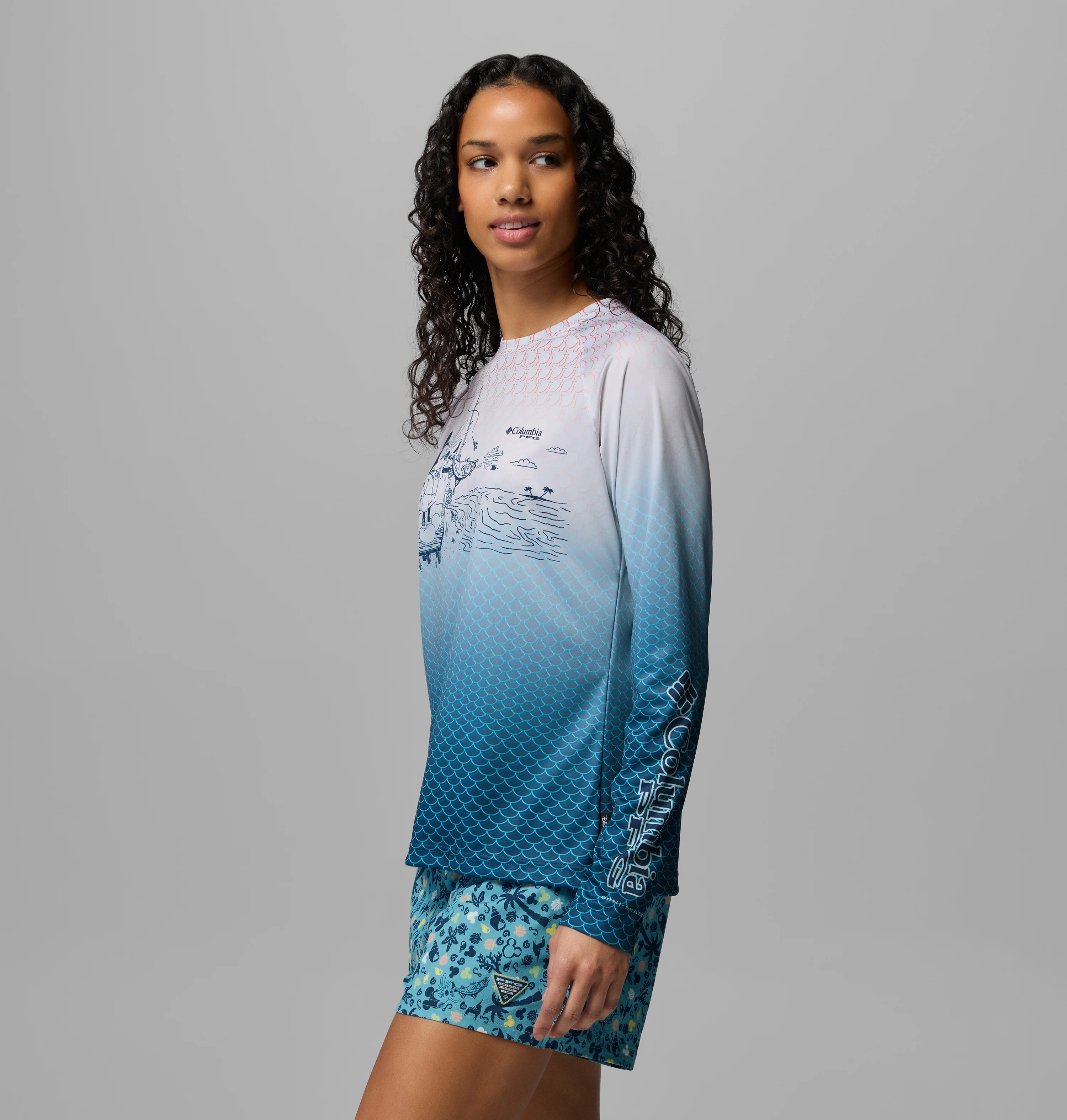 W PFG Disney Tidal Long Sleeve Shirt - Image 5